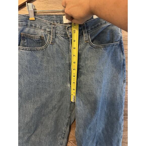 Frame Le Jane Crop High Rise Wide Leg Straight Jeans Women’s Size 27 Raw Hem - Picture 11 of 11